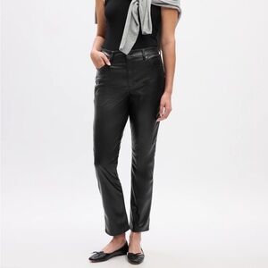 Gap Vintage Slim High Rise Vegan Leather Pants